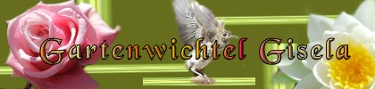 Gästebuch Banner - verlinkt mit http://www.gartenwichtel-gisela.de